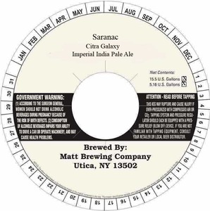 Saranac Citra Galaxy February 2016