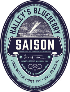 Mark Twain Brewing Company Halley's Blueberry Saison February 2016