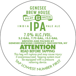 Genesee Brew House IPA February 2016