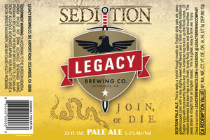 Sedition Pale Ale March 2016