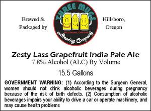 Three Mugs Brewing Company Zesty Lass Grapefruit India Pale Ale