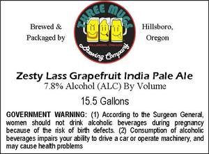 Three Mugs Brewing Company Zesty Lass Grapefruit India Pale Ale February 2016