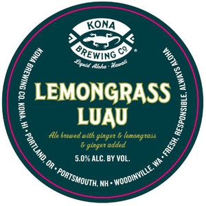 Kona Brewing Co. Lemongrass Luau February 2016