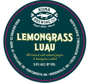 Kona Brewing Co. Lemongrass Luau February 2016