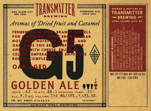 Transmitter Brewing G5 Golden Ale February 2016