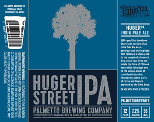 Palmetto Brewing Co Huger St India Pale Ale