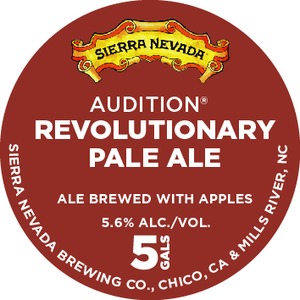 Sierra Nevada Audition Revolutionary Pale Ale