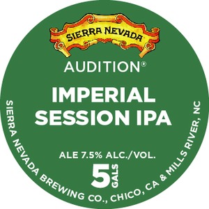 Sierra Nevada Audition Imperial Session IPA February 2016