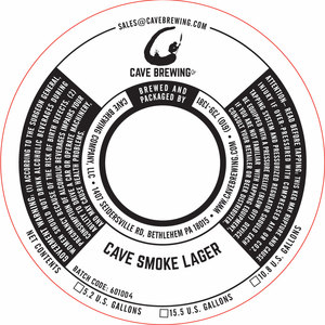 Cave Brewing Company Cave Smoke Lager