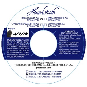 Houndstooth Hornet Golden Ale