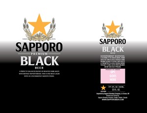Sapporo Black Lager February 2016