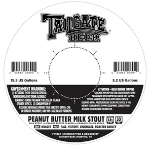 Tailgate Peanut Butter Milk Stout