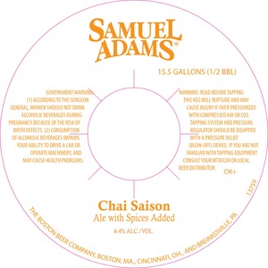 Samuel Adams Chai Saison February 2016