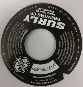 Msp Pale Ale February 2016