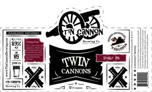 Tin Cannon Brewing Twin Cannons Double IPA February 2016