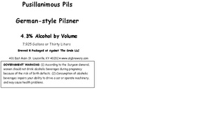 Against The Grain LLC Pusillanimous Pilsner