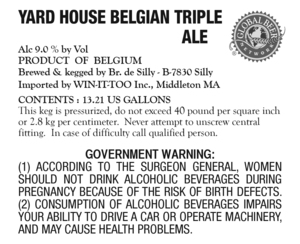 Yard House Belgian Triple February 2016