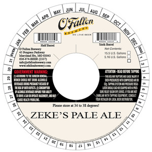 O'fallon Zeke's Pale Ale Zeke's