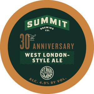 Summit Brewing Company 30th Anniversary West London-style Ale