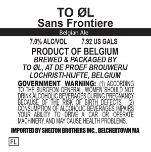 To Ol Sans Frontiere February 2016