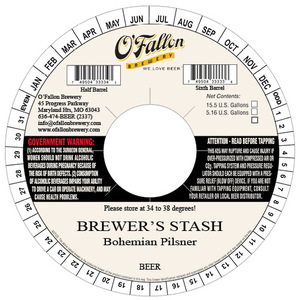 O'fallon Brewery Brewers Stash Bohemian Pilsner