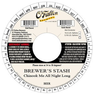 O'fallon Brewers Stash Chinook Me Chinook Me All Night Long February 2016