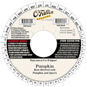 O'fallon Pumpkin Beer February 2016