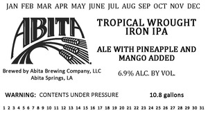 Abita Tropical Wrought Iron IPA February 2016