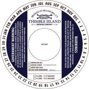 Thimble Island Brewing Company The Four Horseman