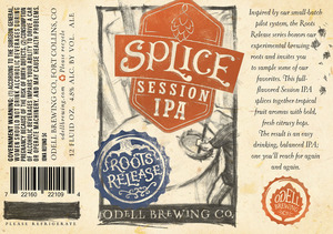 Odell Brewing Company Splice Session India Pale Ale February 2016