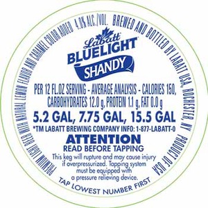 Labatt Blue Light Shandy