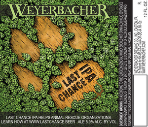 Weyerbacher Last Chance IPA March 2016