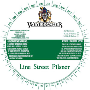 Weyerbacher Line Street Pilsner February 2016