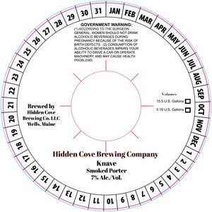 Hidden Cove Brewing Co. Knave February 2016