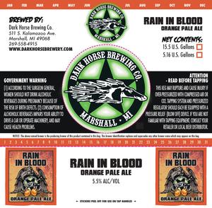 Dark Horse Rain In Blood