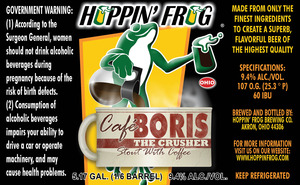 Hoppin' Frog Cafe B.o.r.i.s. The Crusher