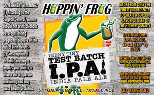 Hoppin' Frog Teeny Tiny Test Batch I.p.a. February 2016