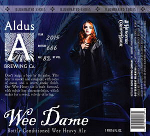 Wee Dame Bottle Conditioned Wee Heavy Ale February 2016