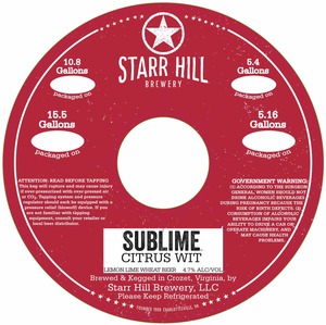 Starr Hill Sublime February 2016