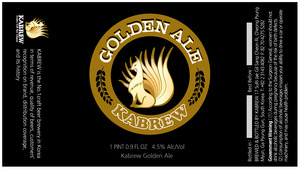 Kabrew Golden Ale March 2016