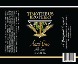 Anni One Milk Stout February 2016