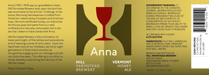 Hill Farmstead Brewery Anna Farmstead Ale February 2016