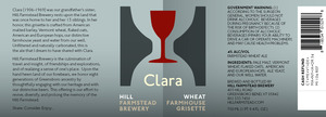 Hill Farmstead Brewery Clara Grisette Ale
