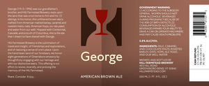 Hill Farmstead Brewery George Brown Ale February 2016