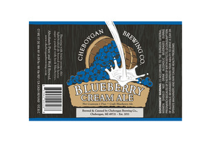 Cheboygan Brewing Company Blueberry Cream Ale February 2016