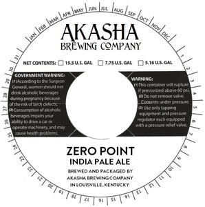 Akasha Brewing Company Zero Point