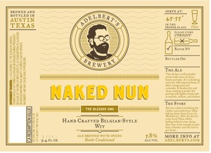 Adelbert's Brewery Naked Nun February 2016