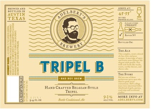 Adelbert's Brewery Tripel B February 2016