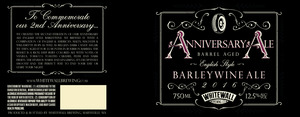 Whitewall Brewing Company Anniversary Ale