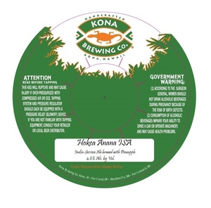 Kona Brewing Company Hokea Anana Isa